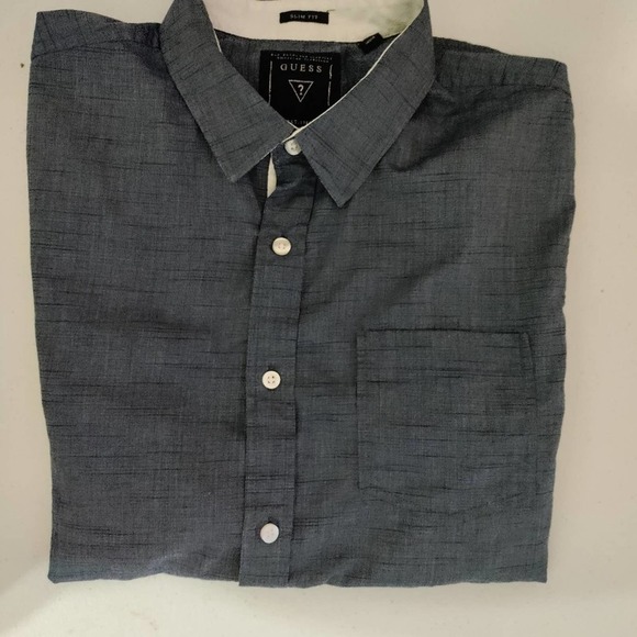 Mens Guess button up shirt large - Picture 3 of 6